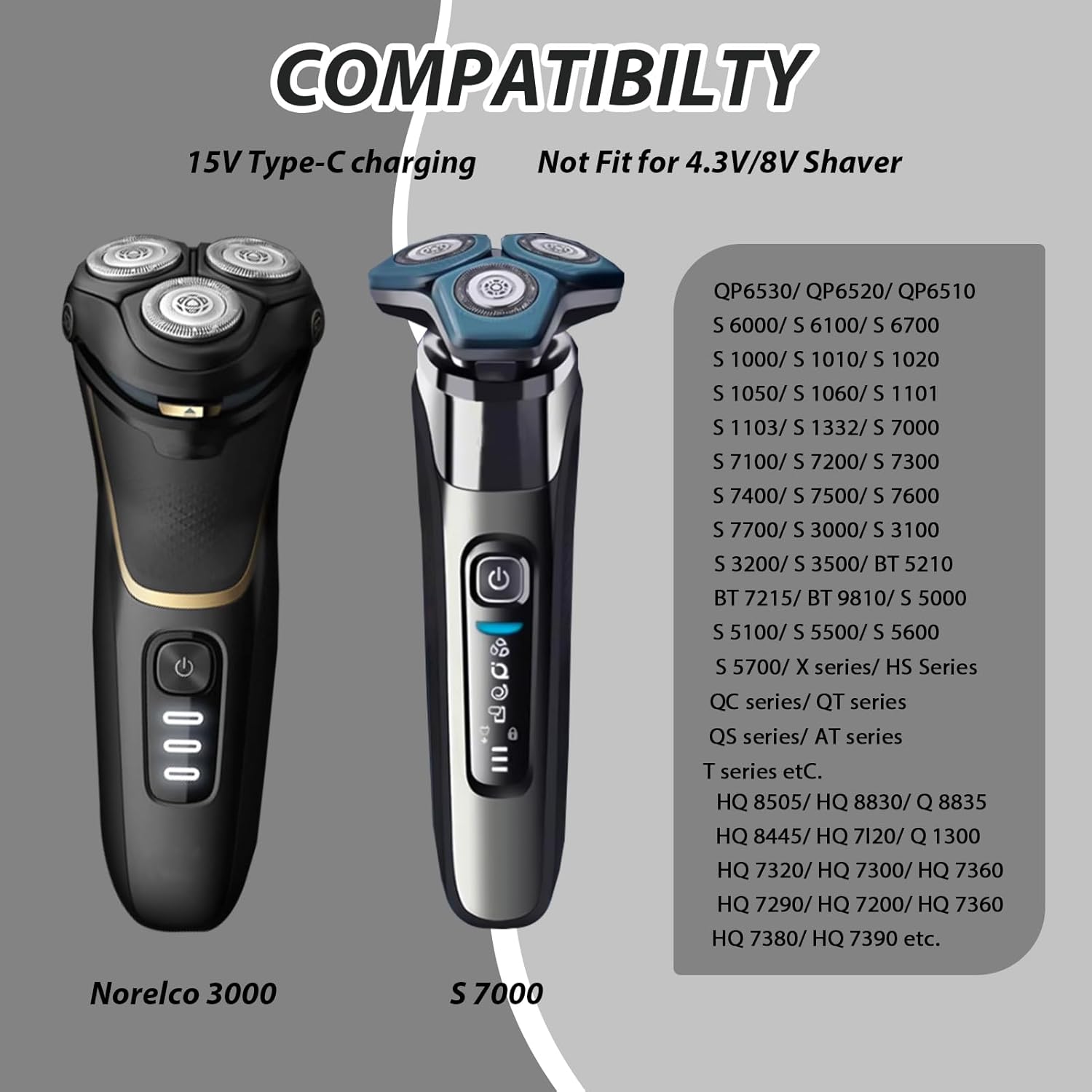 Brangdy 15V HQ8505 Type-C Shav - Body Trimmer 评论和价格